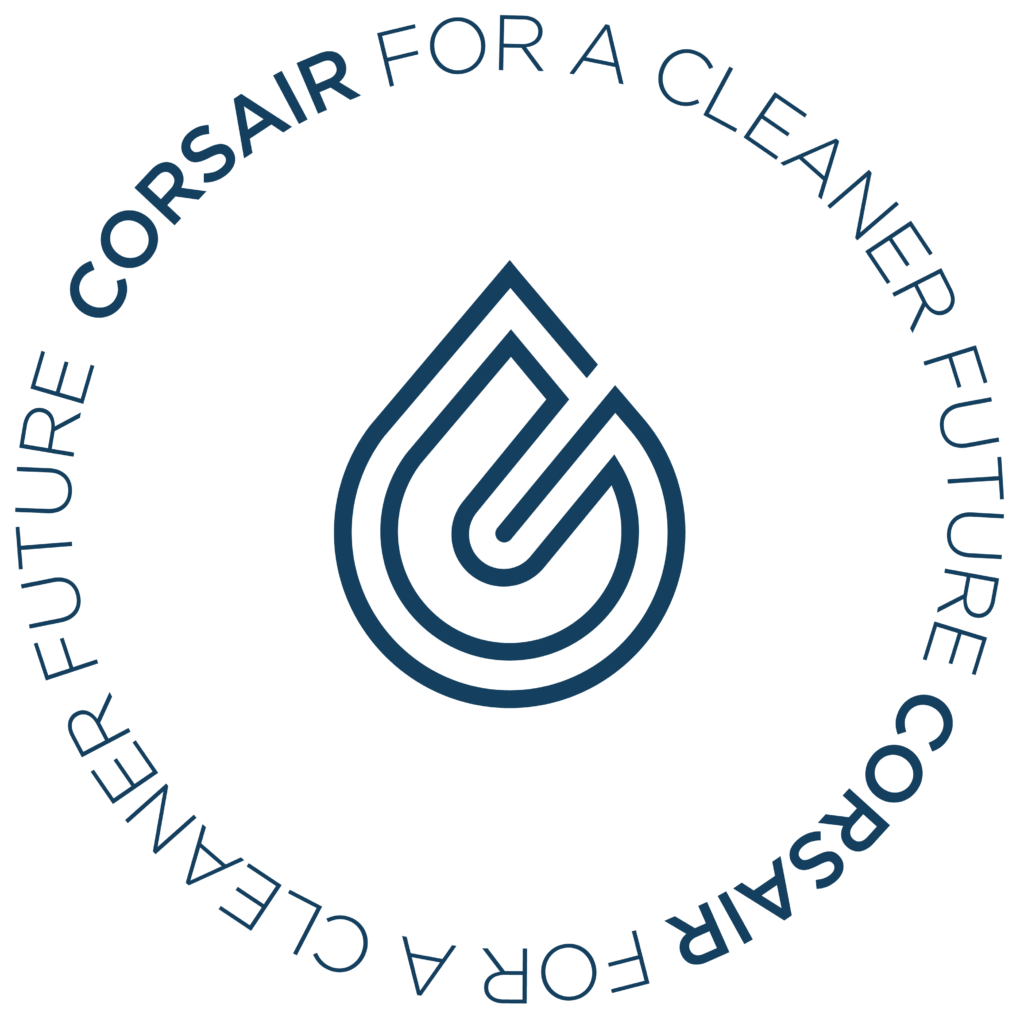 Logo Corsair Blue Badge | Plastic Credit